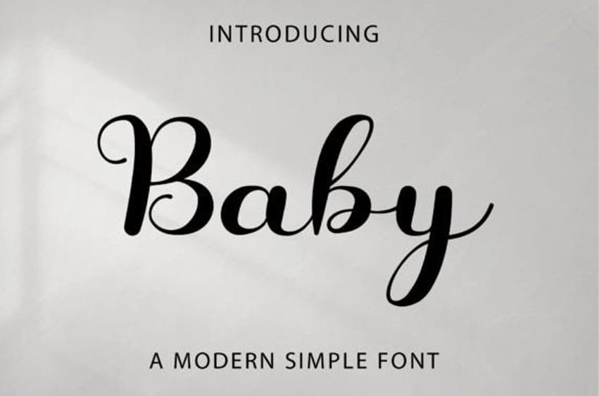 Baby Simple Font