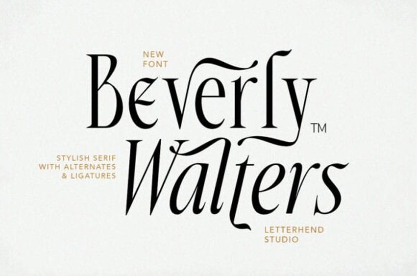 Beverlywalters Regular Font