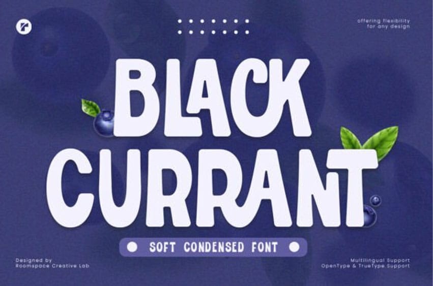 Black Currant Font