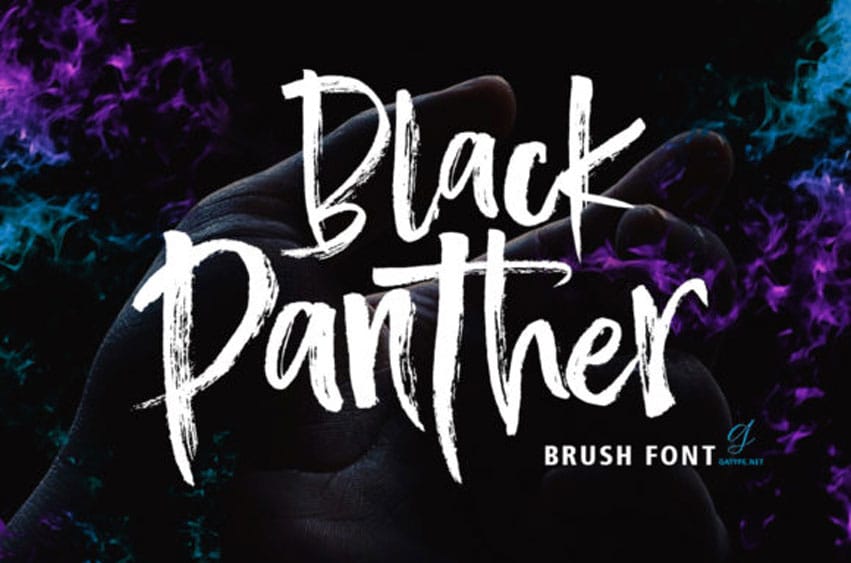 Black Panther Brush Font