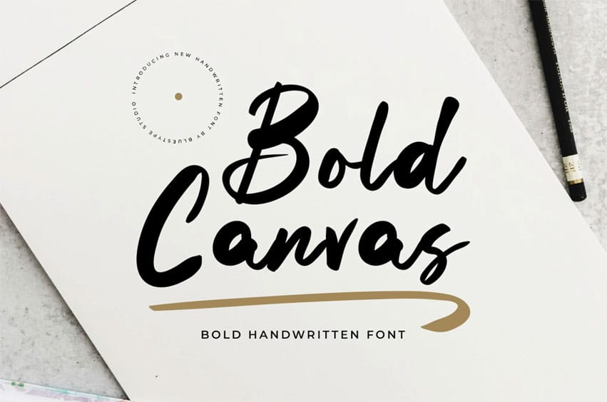 Bold Canvas Font