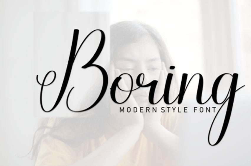 Boring Font