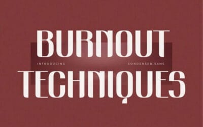 Burnout Techniques Font