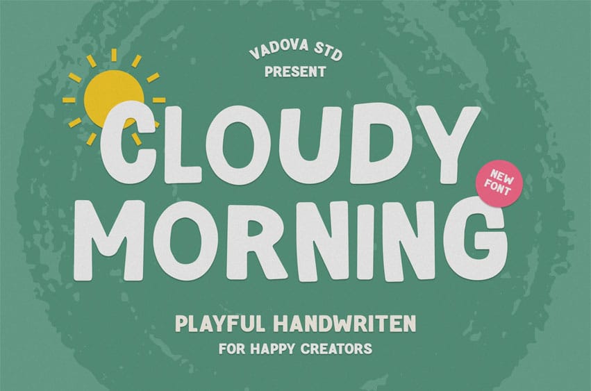 Cloudy Morning Font