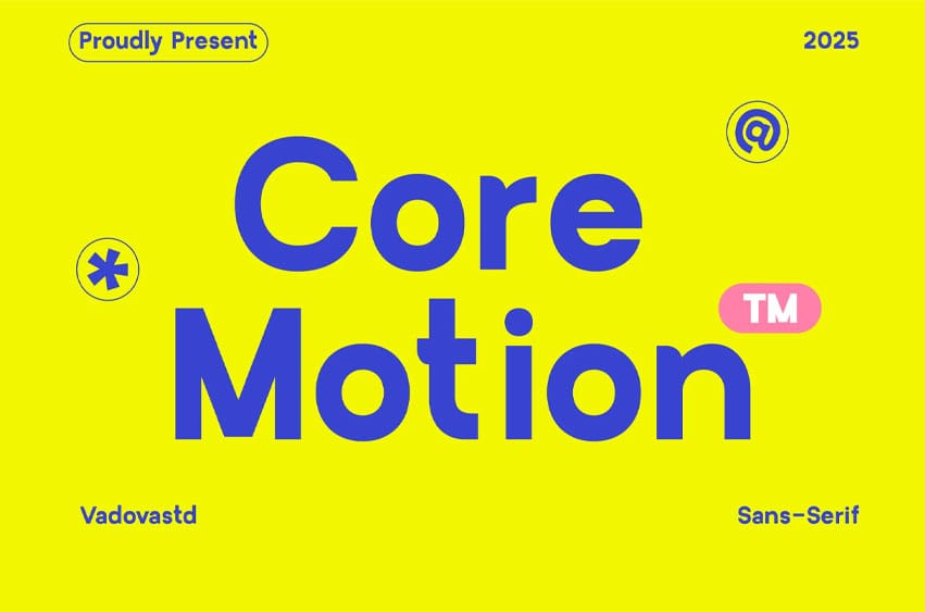 Core Motion Font