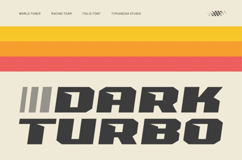 Dark Turbo Font