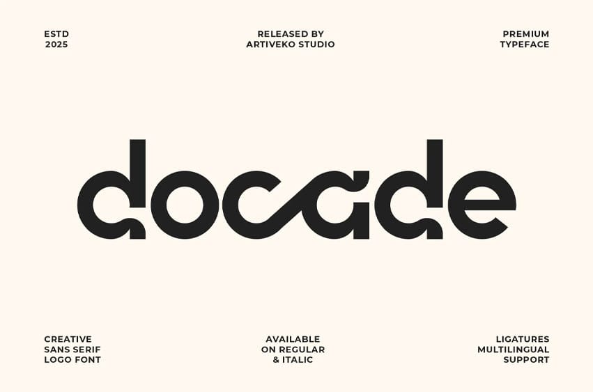 Docade Logo Font