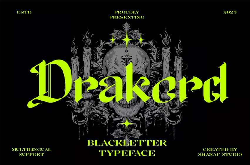 Drakord Blackletter Font
