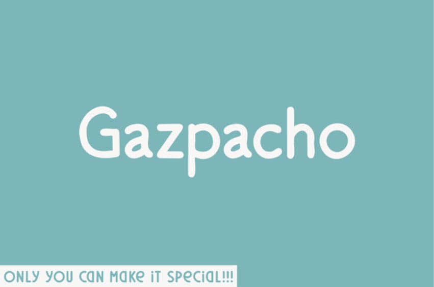 Gazpacho Sans Font