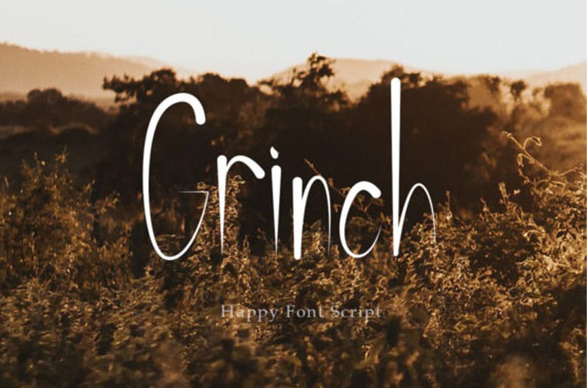 Grinch Happy Font