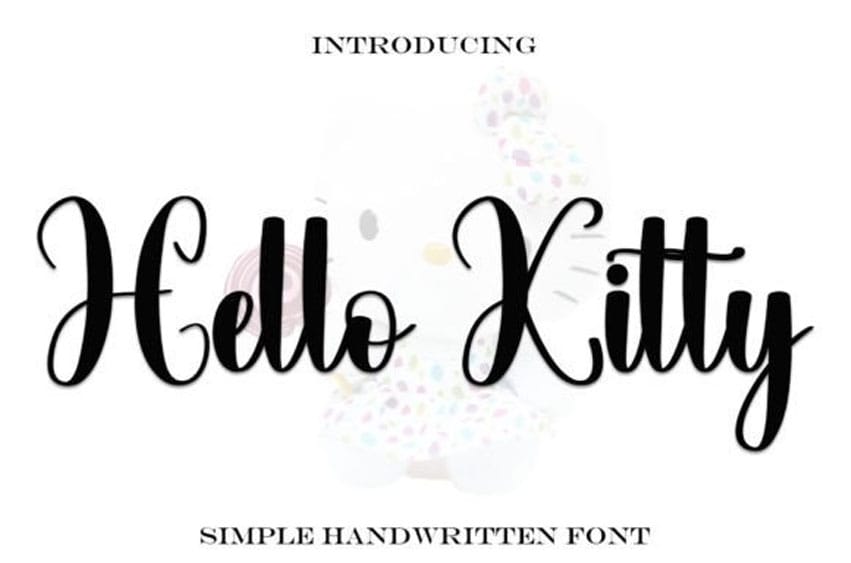 Hello Kitty Handwritten Font