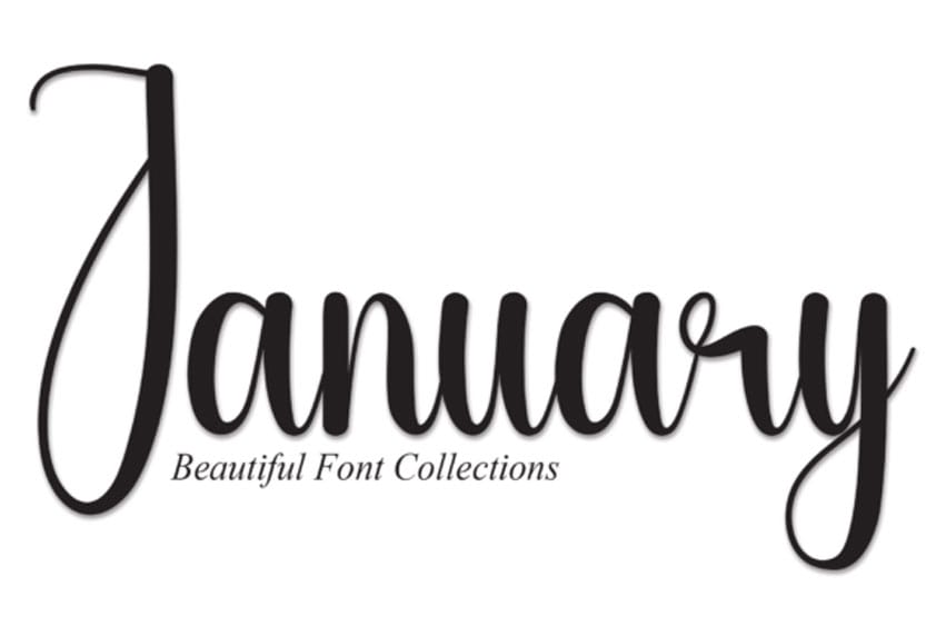 January Beautiful Font