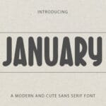 January Modern Font