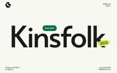 Kinsfolk Sans Font