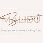 Malibu Sunset Font