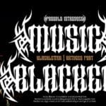 Music Blacker Font