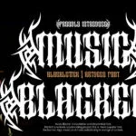 Music Blacker Font