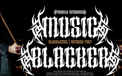 Music Blacker Font