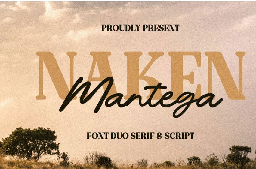 Naken Mentega Font