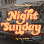 Night Sunday Font