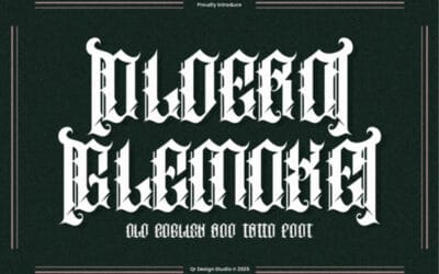 Oldero Glemoxe Font