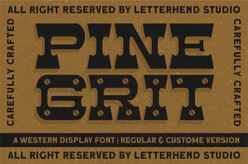 Pine Grit Font