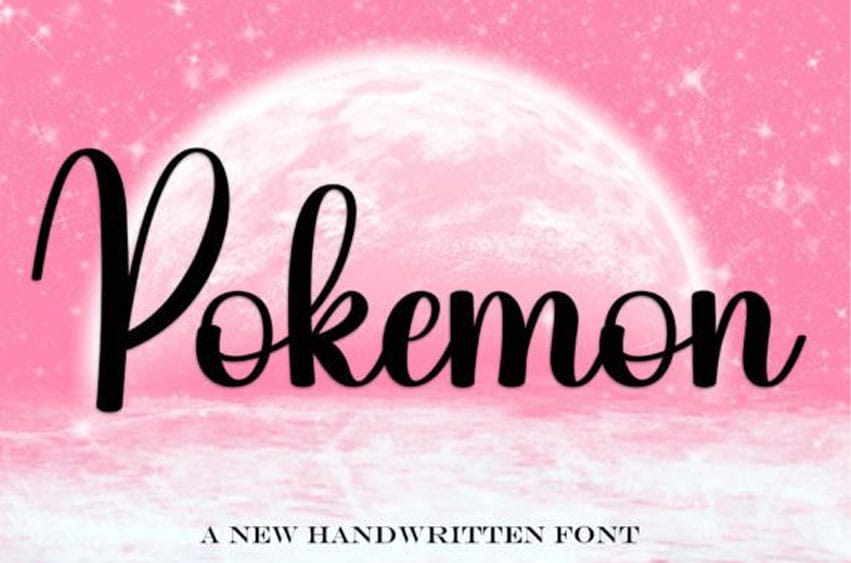 Pokemon Handwritten Font