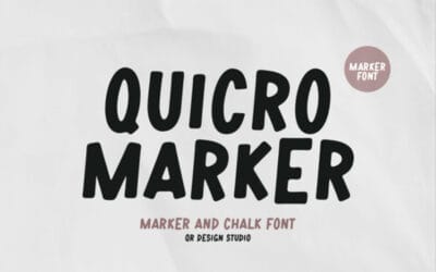 Quicro Marker Font