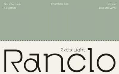 Ranclo Extra Light Font