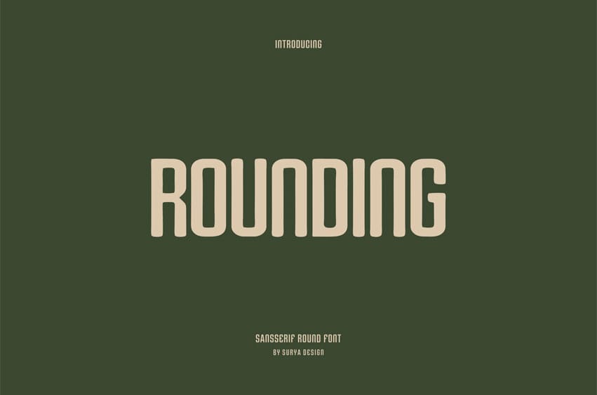 Rounding Font