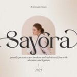 Sayora Font