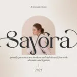 Sayora Font