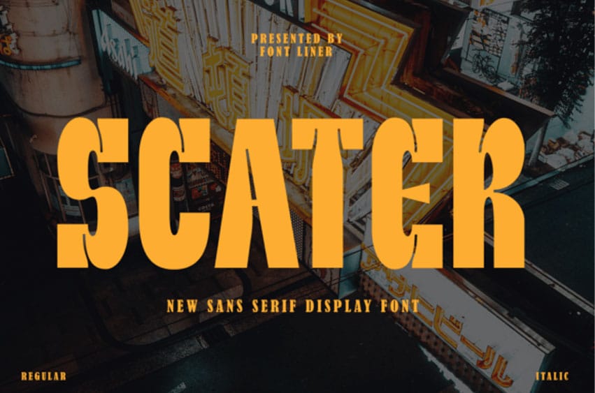Scater Font