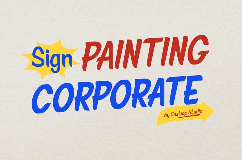 Sign Painting Corporate Font