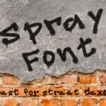 Spray Font