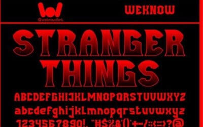 Stranger Things Display Font
