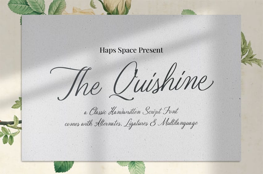 The Quishine Font