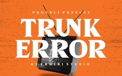 Trunk Error Font