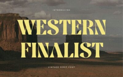 Western Finalist Font