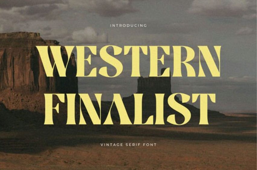 Western Finalist Font