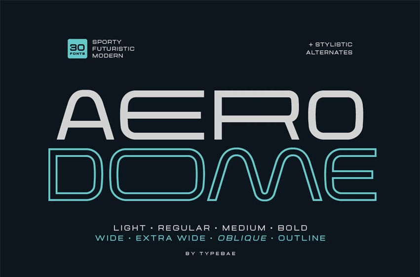 Aerodome Font