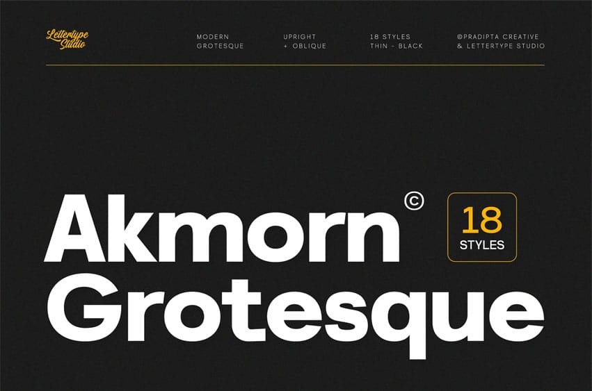 Akmorn Grotesque Font