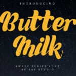 Butter Milk Font