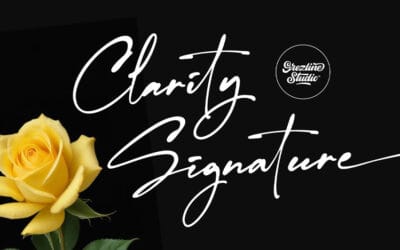 Clarity Signature Font