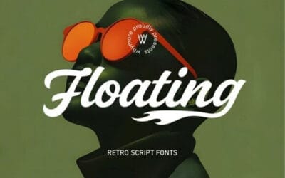 Floating Script Font