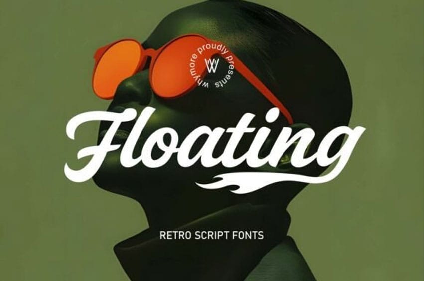 Floating Script Font