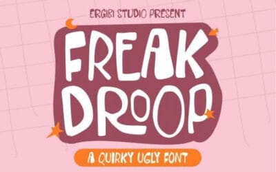 Freak Droop Font