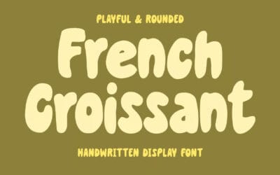 French Croissant Font