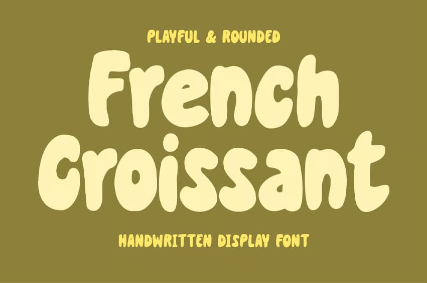 French Croissant Font