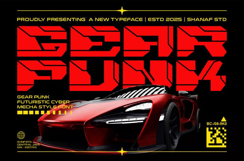 Gearpunk Font
